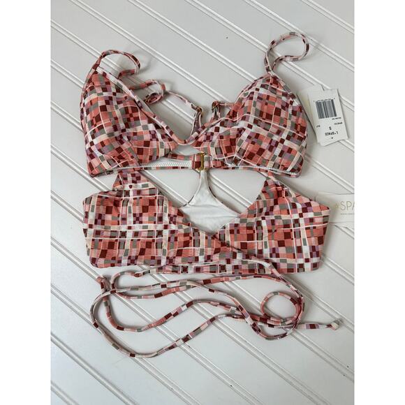 NWT L Space Swim Top - Kristen Tie & Helena Block Party Bikini Beach Bundle Sz S - Picture 1 of 7